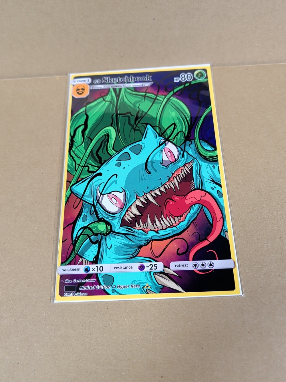 Gorkem Demir Sketch Book - Venom Bulbasaur Pokémon NM
